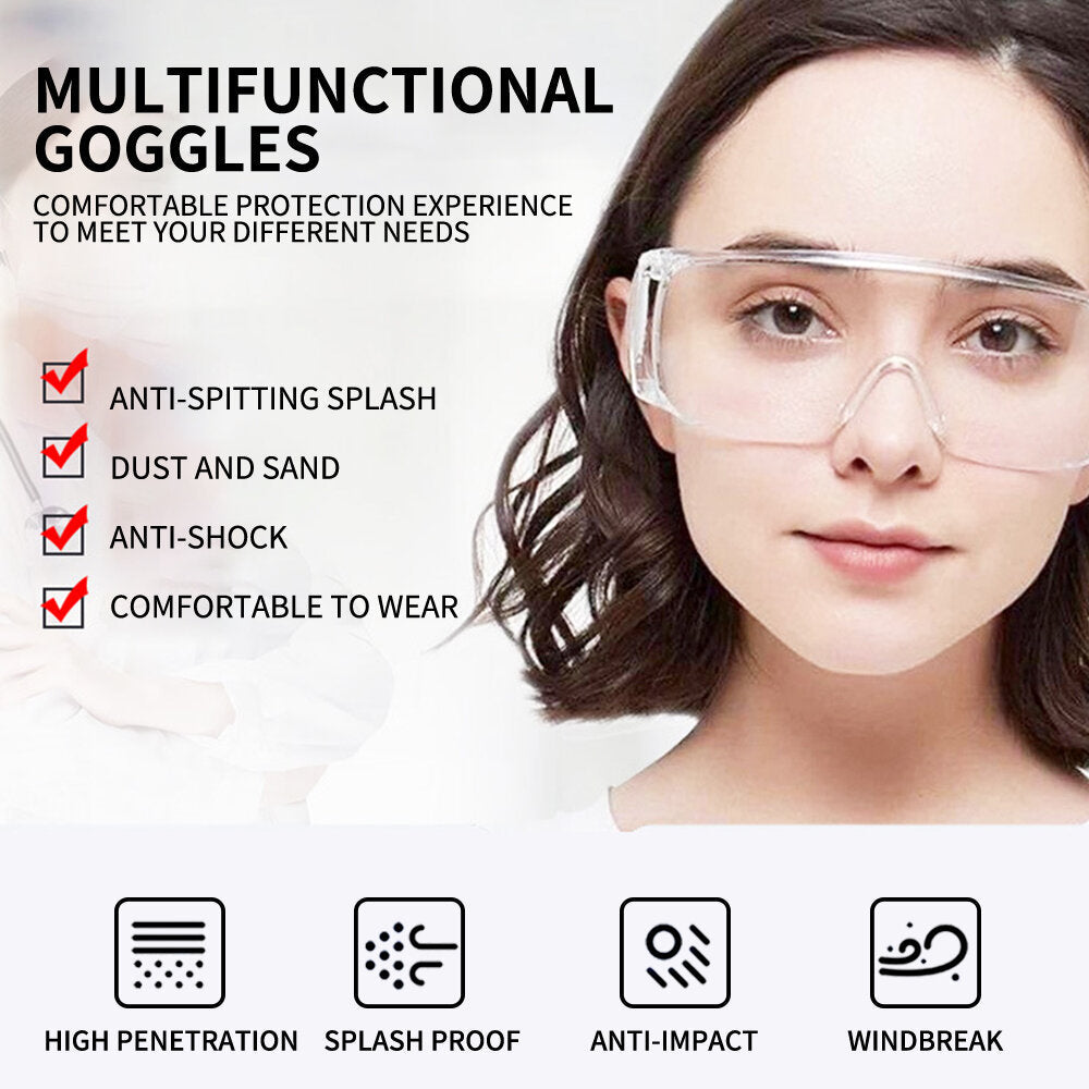 Safety Goggles Foldable Adjustable Anti-fog Anti-sneeze
