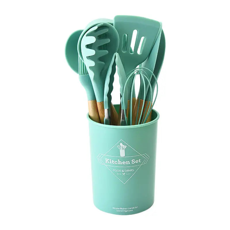 Silicone Cooking Utensils Set - Heat-resistant Tools