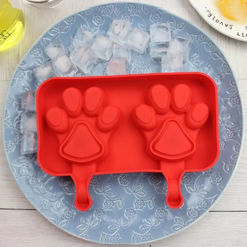 Silicone Ice Cream Mold Lolly Rod Red Food Grade