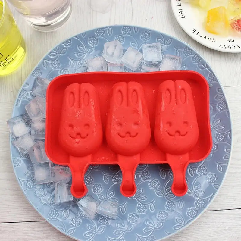 Silicone Ice Cream Mold Lolly Rod Red Food Grade