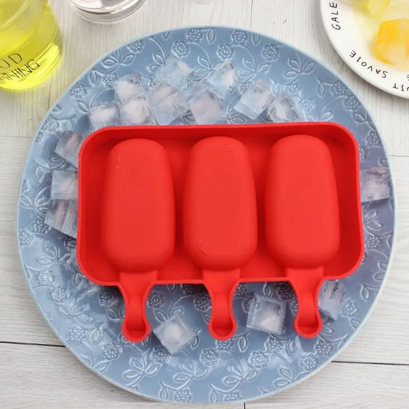 Silicone Ice Cream Mold Lolly Rod Red Food Grade