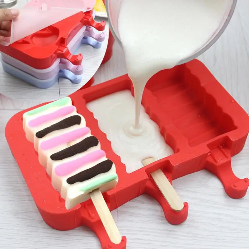 Silicone Ice Cream Mold Lolly Rod Red Food Grade