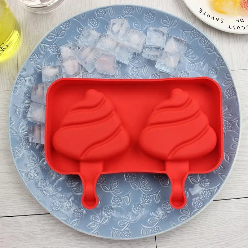 Silicone Ice Cream Mold Lolly Rod Red Food Grade