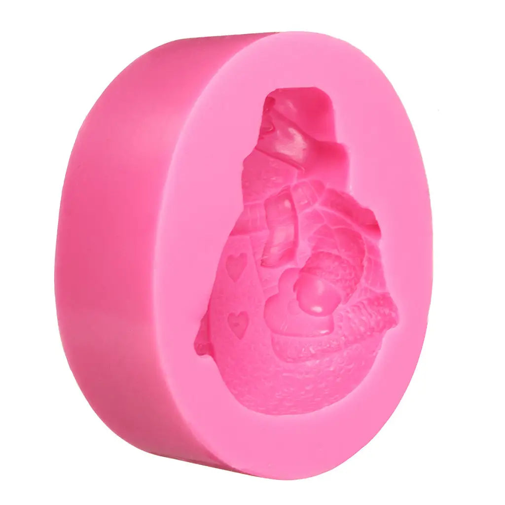 Snowman Silicone Cake Mold - Handmade Baking Tools