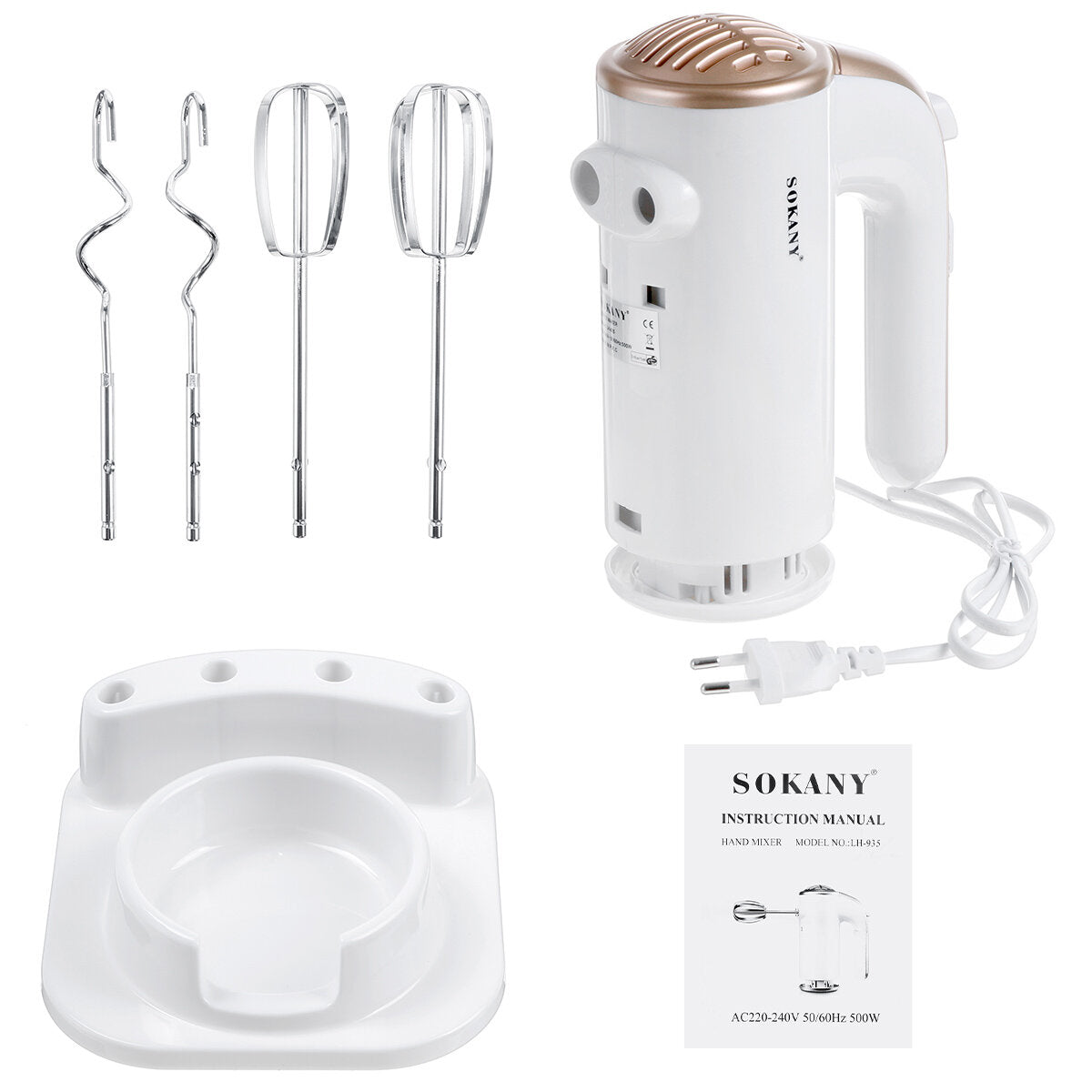 Sokany Sk-935 Speed Auto Electric Blender 220v 500w Eggs