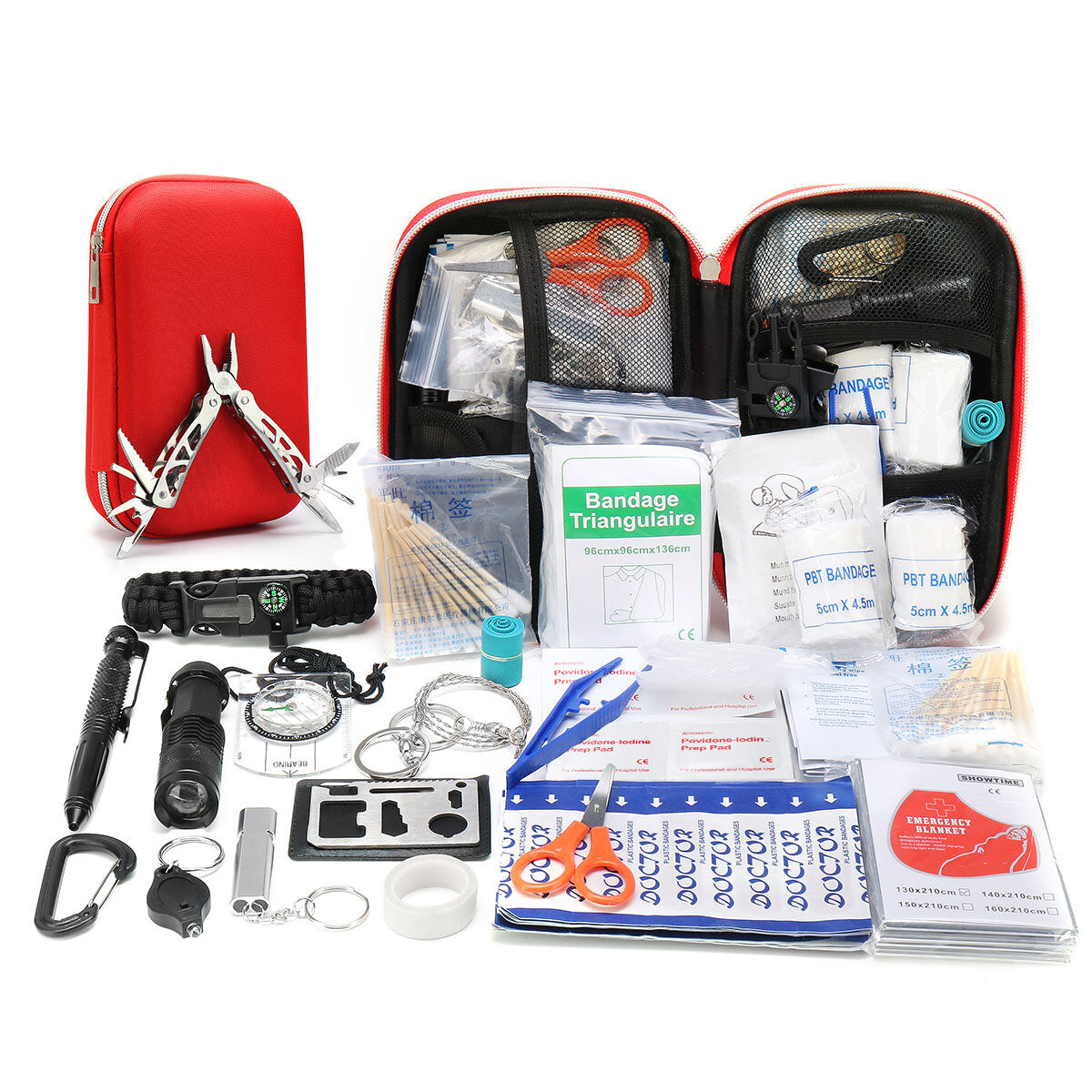 Sos Tools Kit Outdoor Emergency Equipment Box For Camping