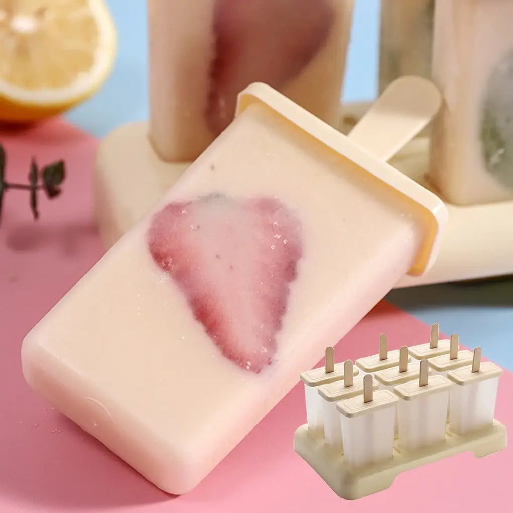Square Ice Cream Mold - Diy Dessert Maker With Tray