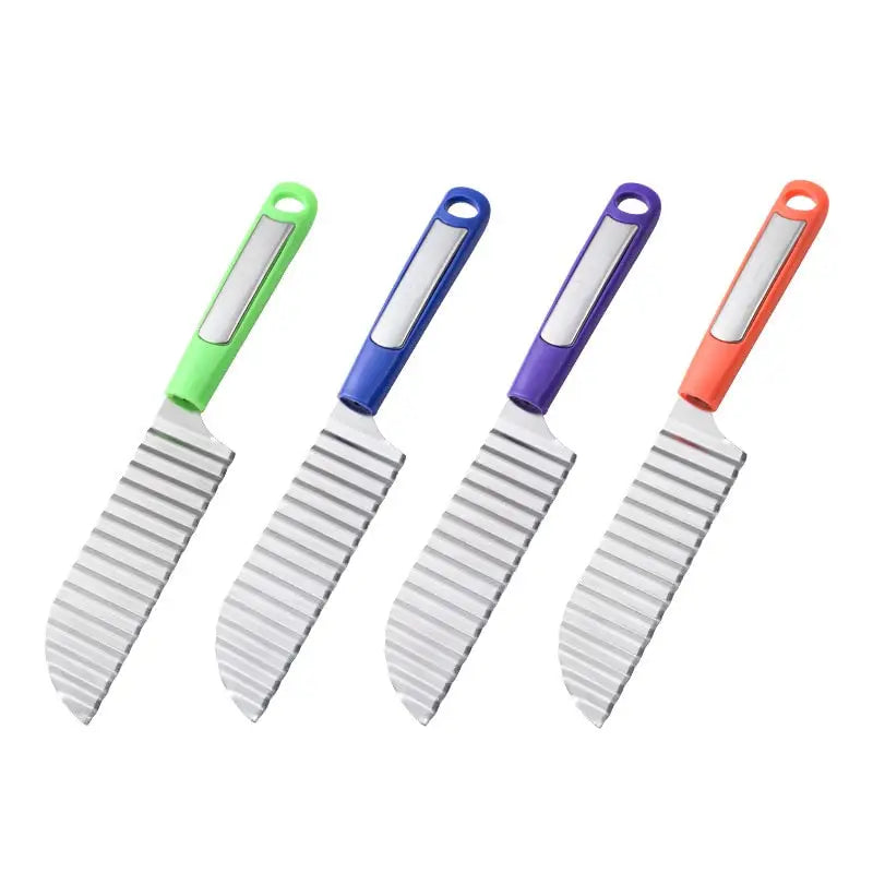 Stainless Crinkle Slicer - Veg & Fruit Cutter