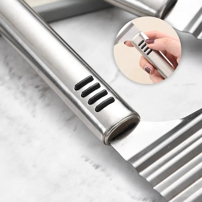 Stainless Crinkle Slicer - Veg & Fruit Cutter