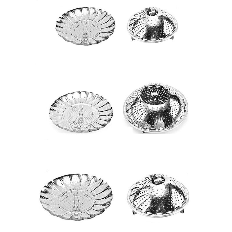 Stainless Steel Household Steamed Bun Steamer Folding Fruit