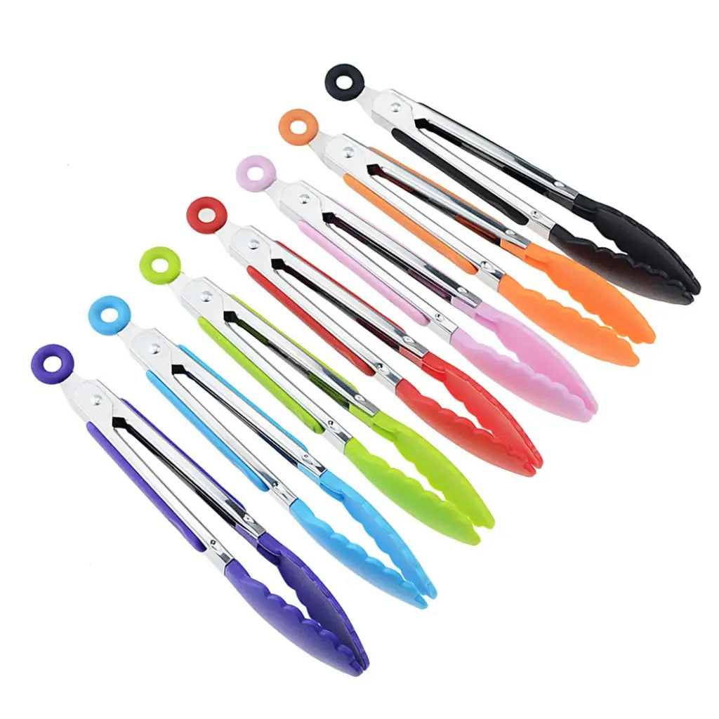 Stainless Steel Kitchen Tongs Non-slip Clip