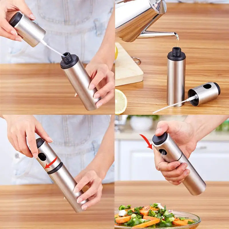 Stainless Steel Spray Bottle Oil Vinegar Mist
