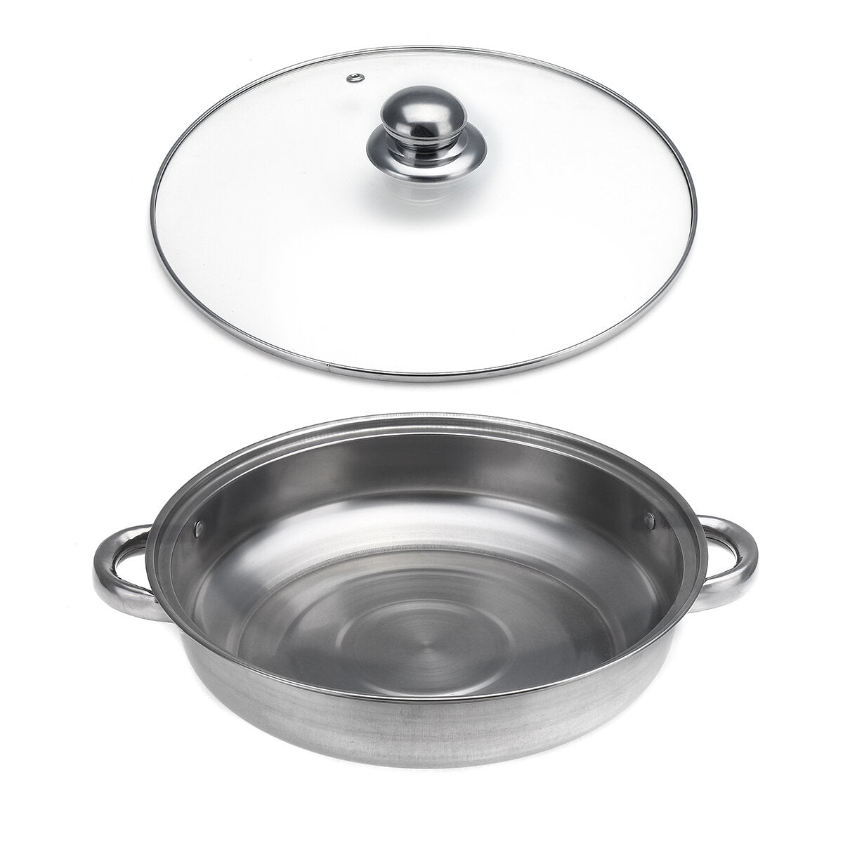 Steamer Cooker Pot Set Pan Cook Food Glass Lids Stainless
