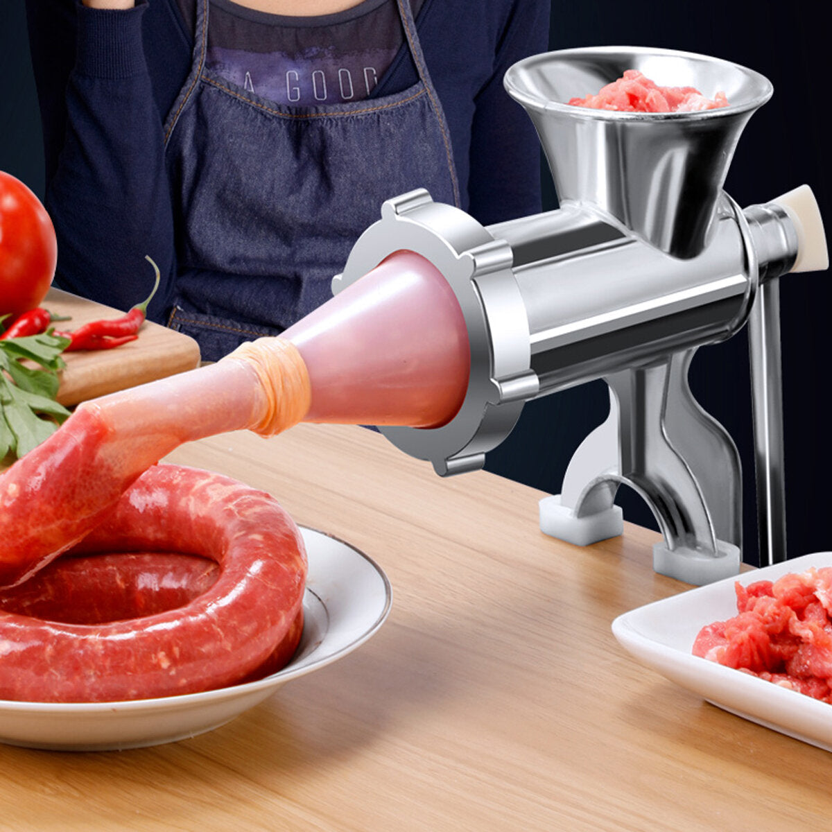 Tb-12 Meat Grinder Mincer Stuffer Ground Sausage Filler