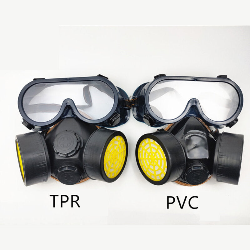 Tpr Double Gas Valvee Tank Mask Chemical Spray Paint