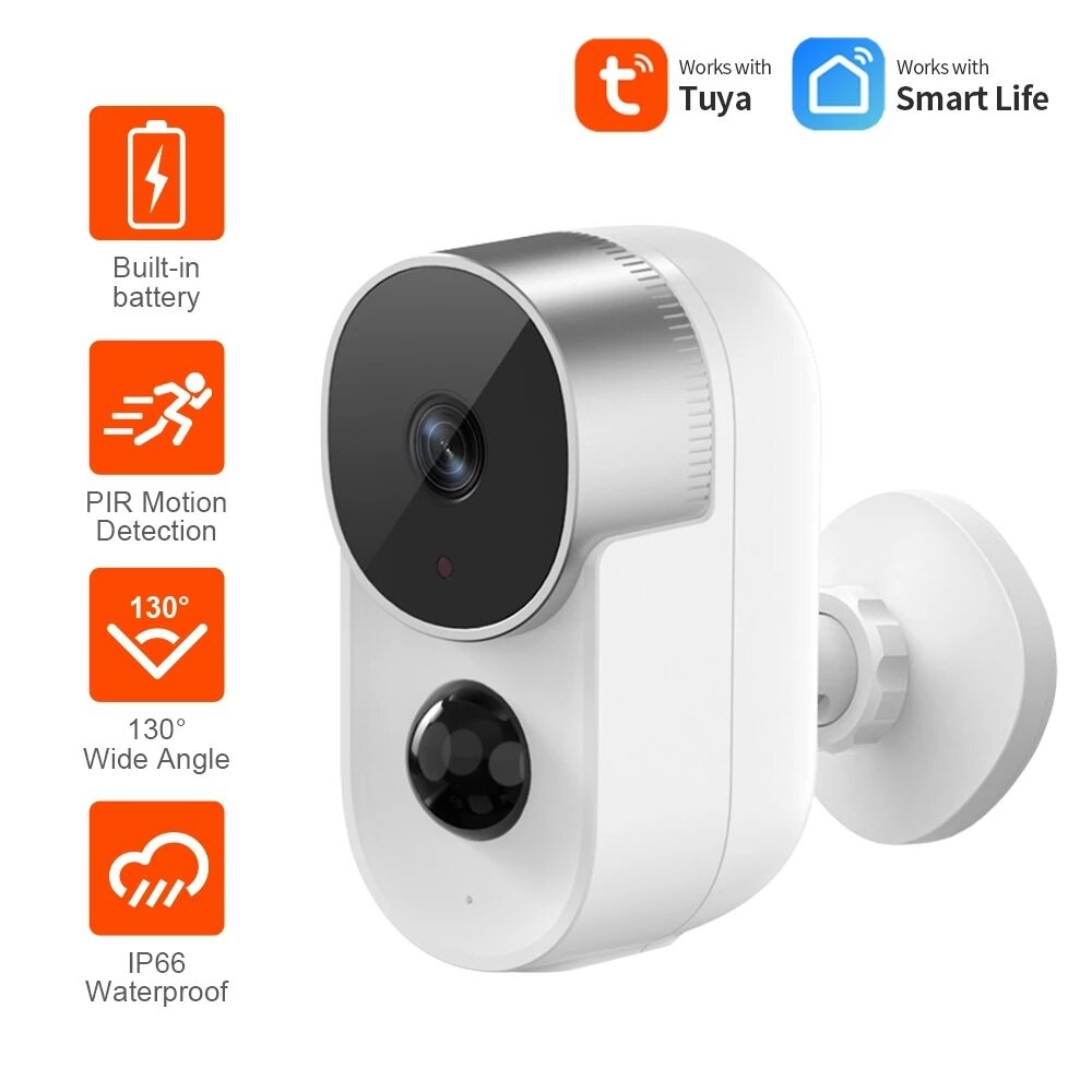 Tuya 1080p 2mp Wifi Ip Camera Ai Pir Motion Sensor Derection