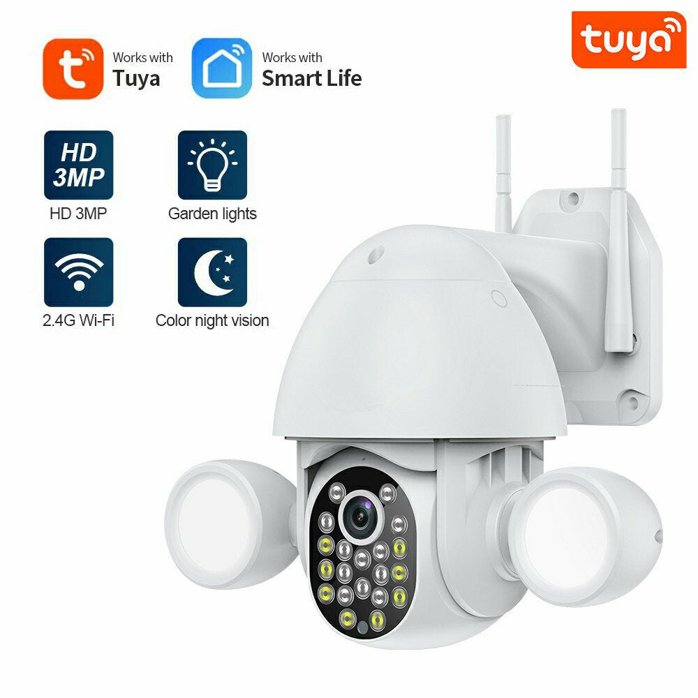 Tuya S2-q08 Hd 1080p Wifi Ip Camera 3mp 2.4g Ip66 Waterproof