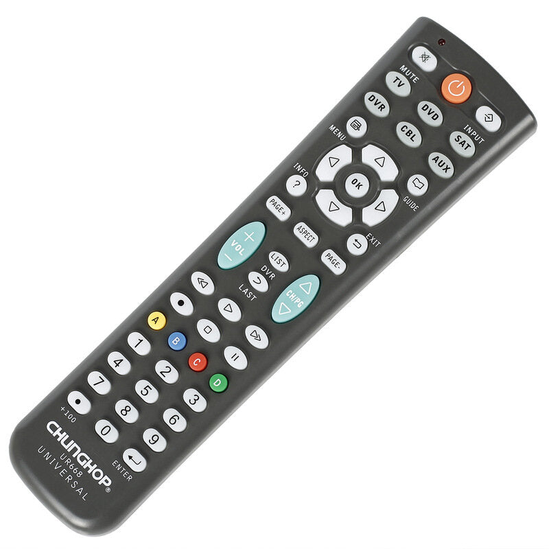 Universal Remote Control For Chunghop Ur668 Tv Dvd Sat Dvr