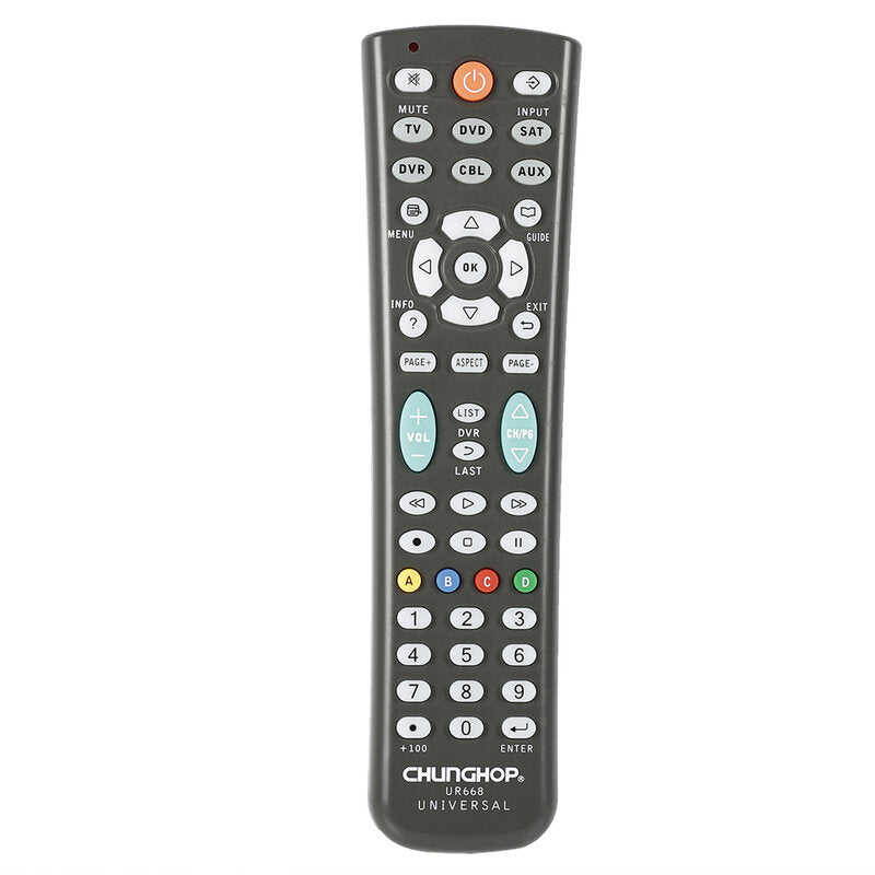 Universal Remote Control For Chunghop Ur668 Tv Dvd Sat Dvr