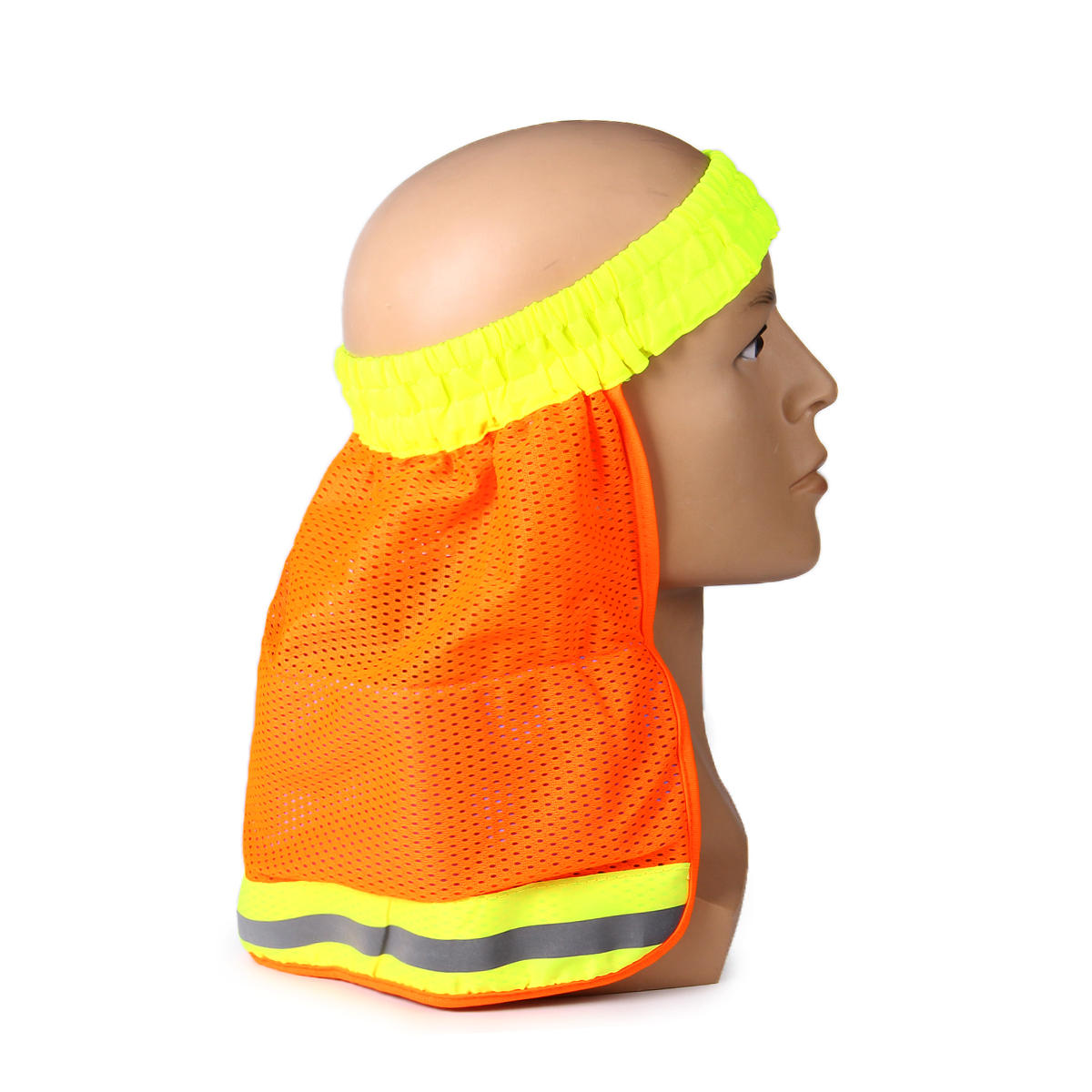 Universal Size Pva Work Hat Neck Shield Sun Shade Stripe