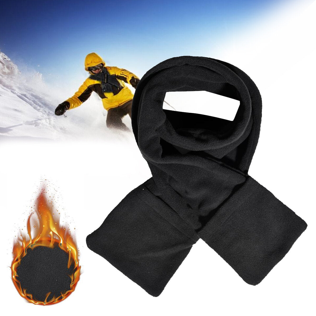 Usb Heating Electric Heated Neck Wrap Scarves Outdoor Sport
