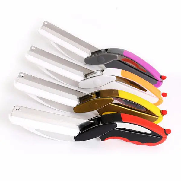 Vegetable Food Scissor And Cutting Board Stainless Cutter