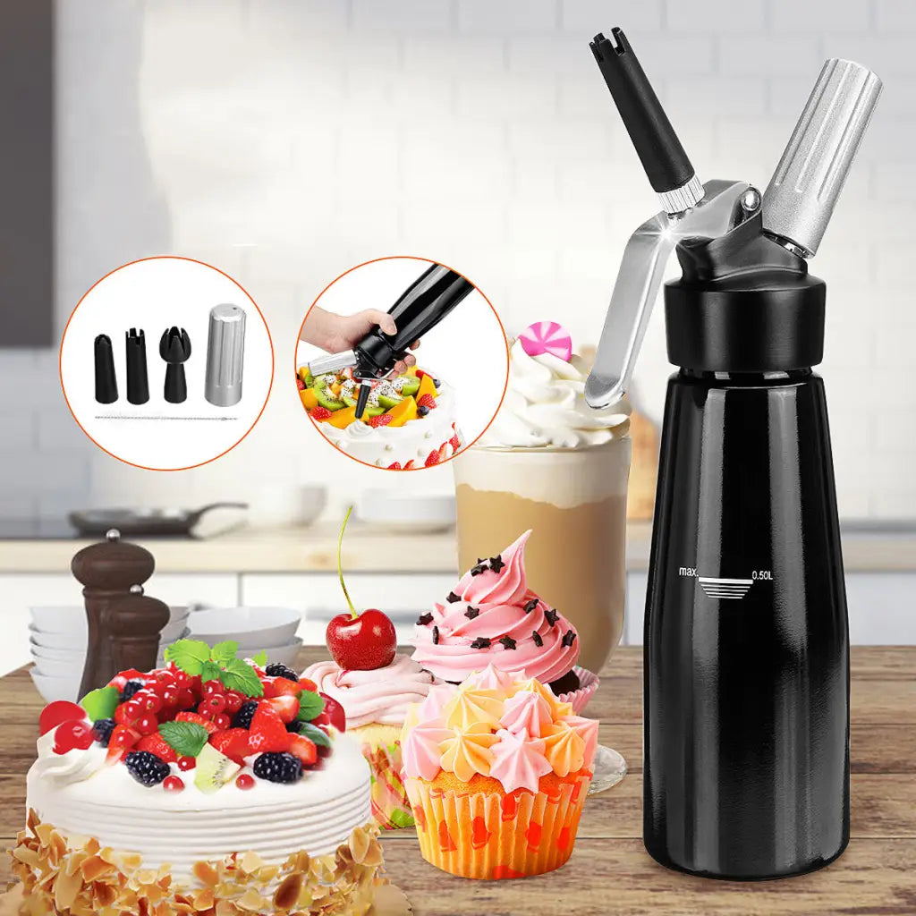 Whipped Cream Dispenser - 500ml Kitchen Bakeware