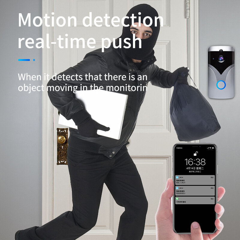 Wifi Doorbell M20 Smart Video Door Chime 720p Wireless