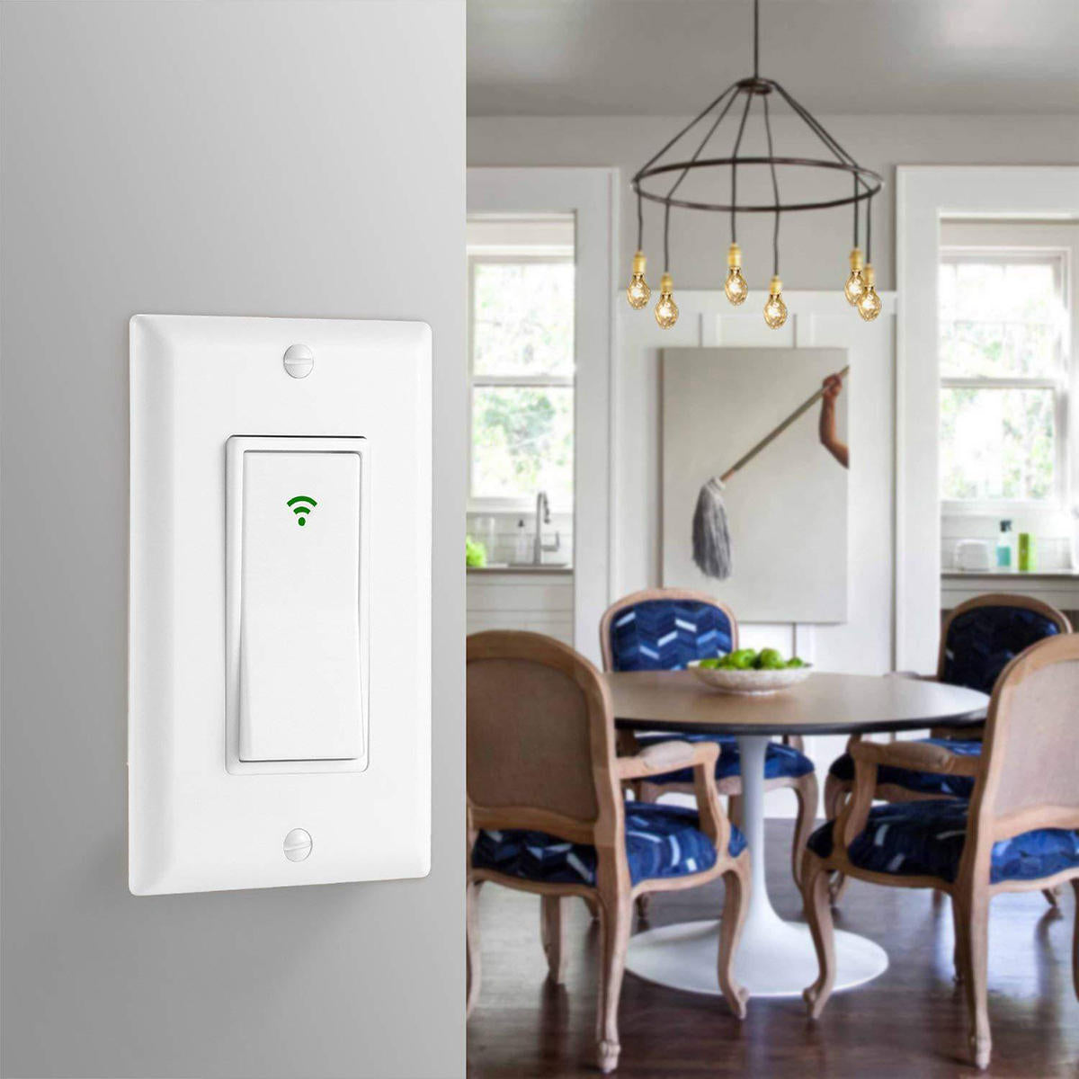 Wifi Smart Wall Light Wireless Touch Panel Switch App Timing