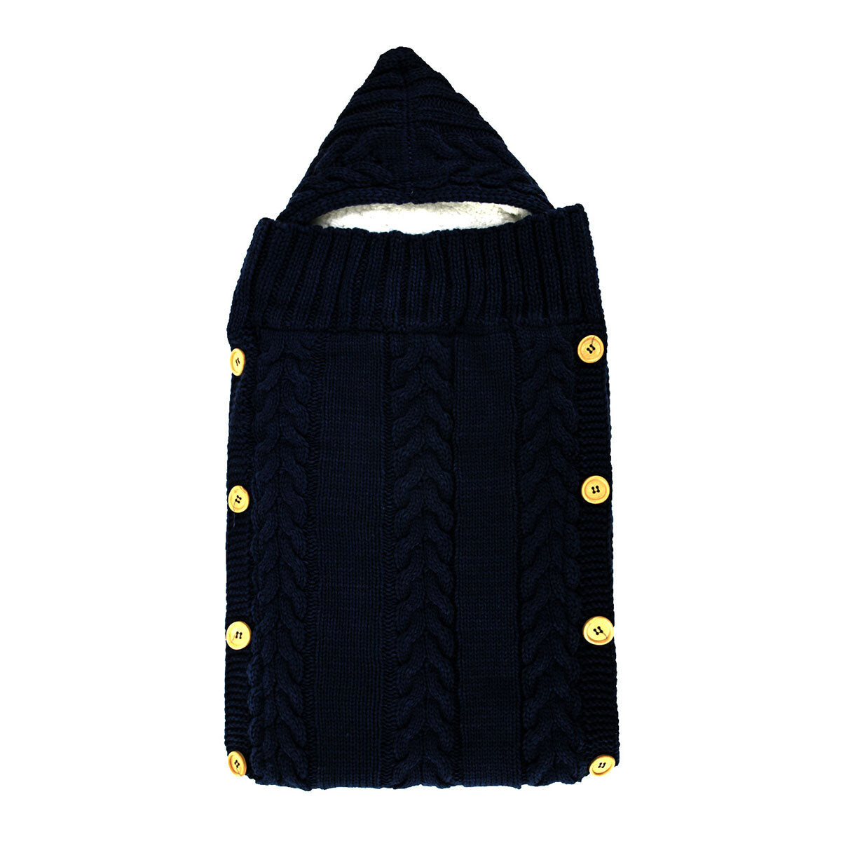 Winter Warm Infant Baby Sleeping Bag Button Knit Swaddle