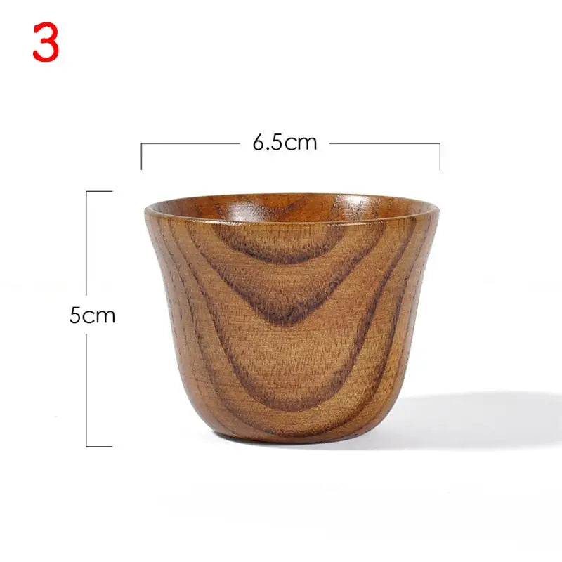 Wooden Big Belly Cup - Natural Handmade Drinkware