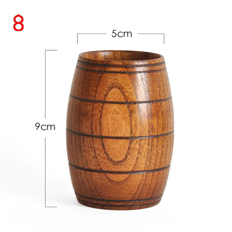 Wooden Big Belly Cup - Natural Handmade Drinkware