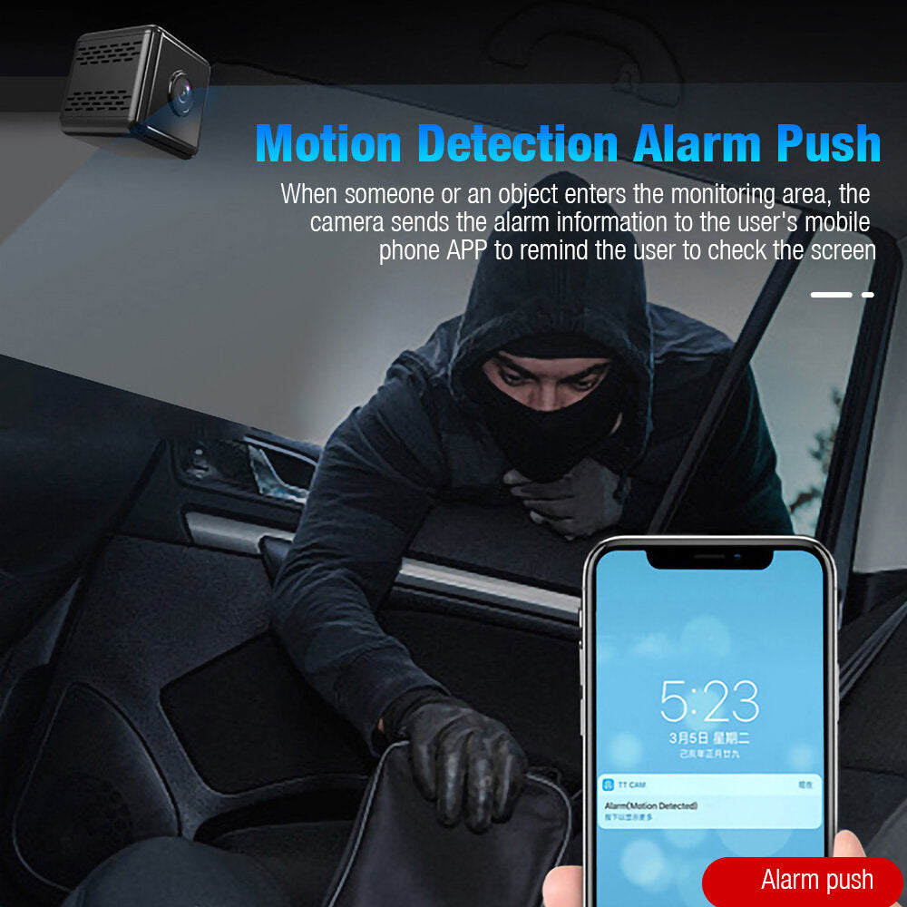 X6d 1080p Mini Wireless Camera Outdoor Phone Remote