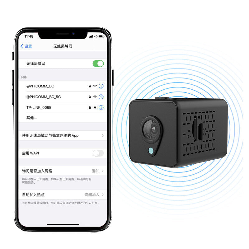 X8s 1080p Hd Wifi Mini Battery Camera Home Security