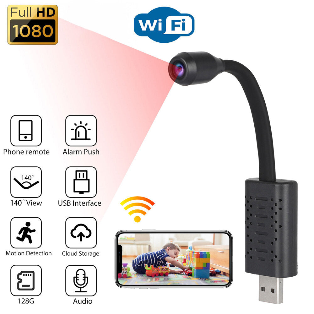 Xiaovv 1080p Wifi Ap Usb Mini Ip Camera 140 Wide Range Ai