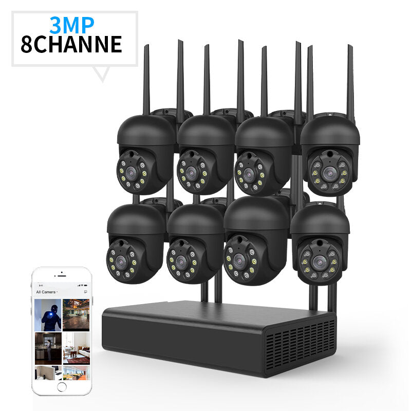 Xiaovv 8ch 3mp Security Camera System Surveillance H.265+