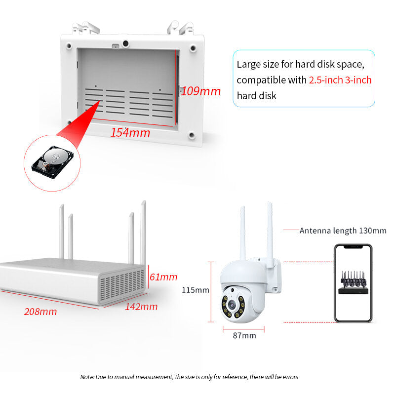 Xiaovv 8ch 3mp Security Camera System Surveillance H.265+