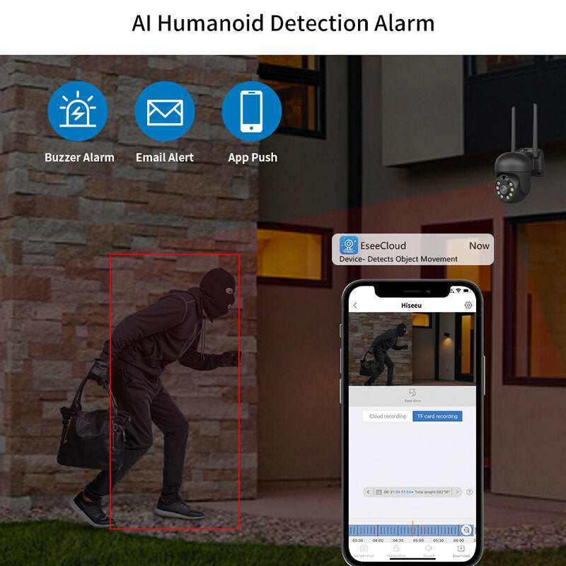 Xiaovv 8ch 3mp Security Camera System Surveillance H.265+