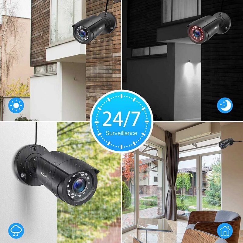 Zosi Zg1062c 2mp 1080p Hd 4-in-1 Cctv Security Camera 24 Ir