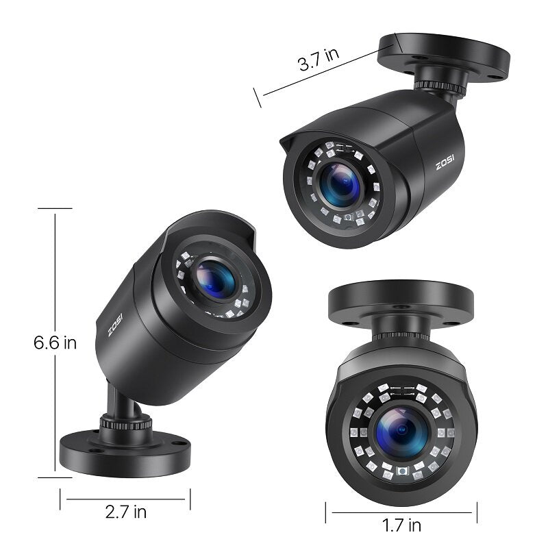 Zosi Zg1062c 2mp 1080p Hd 4-in-1 Cctv Security Camera 24 Ir