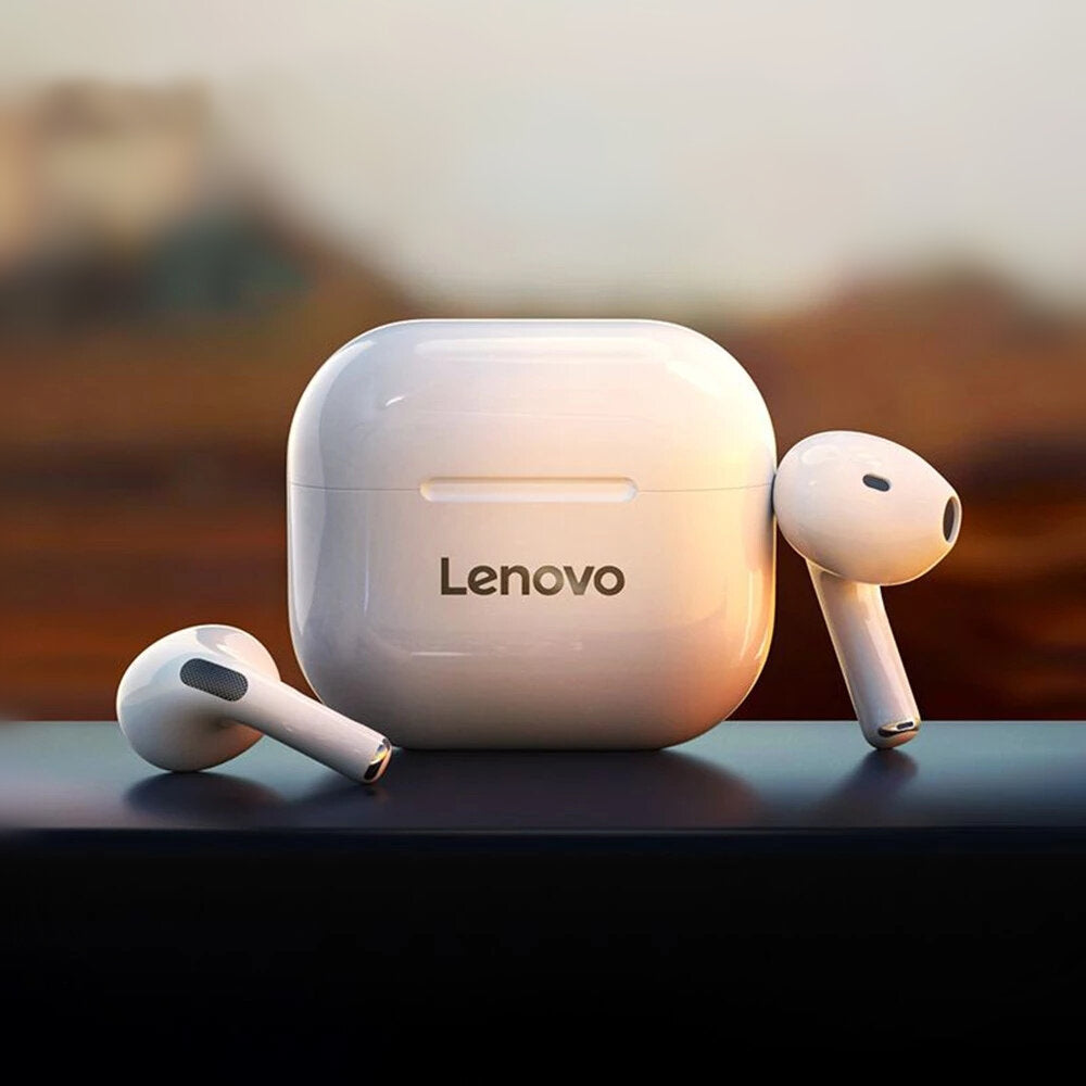 Lenovo LP40 TWS bluetooth 5.0 Earphone Wireless Earbuds HiFi Stereo Bass Dual Diaphragm Type-C IP54 Waterproof Sport Headphone with Mic
