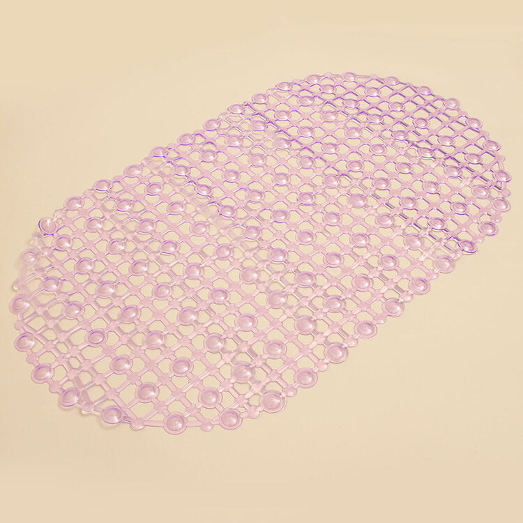 45x37cm PVC Anti Slip Floor Mat Bathroom Transparent Carpet With Strong Suction Cup