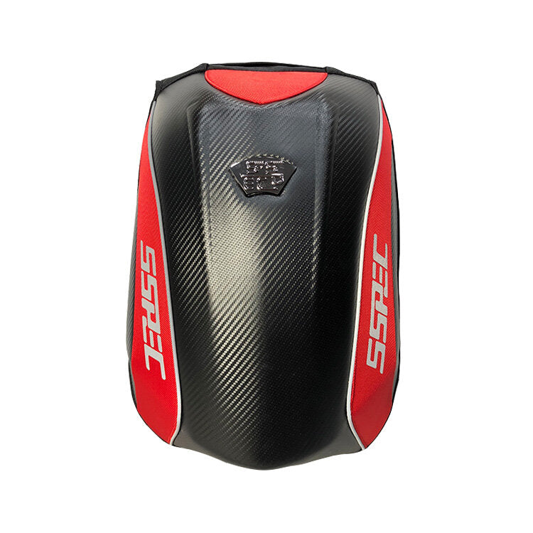 Motorcycle Helmet Backpack Motocross Riding Racing Storage Bag Carbon Fiber