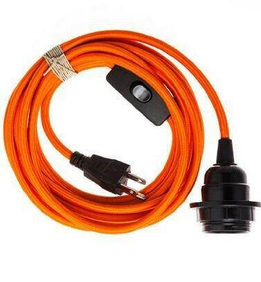 E27/E26 Edison Retro Lamp Cap American Standard Three Plug Switch Lamp Cap 110v-220v 4.5m