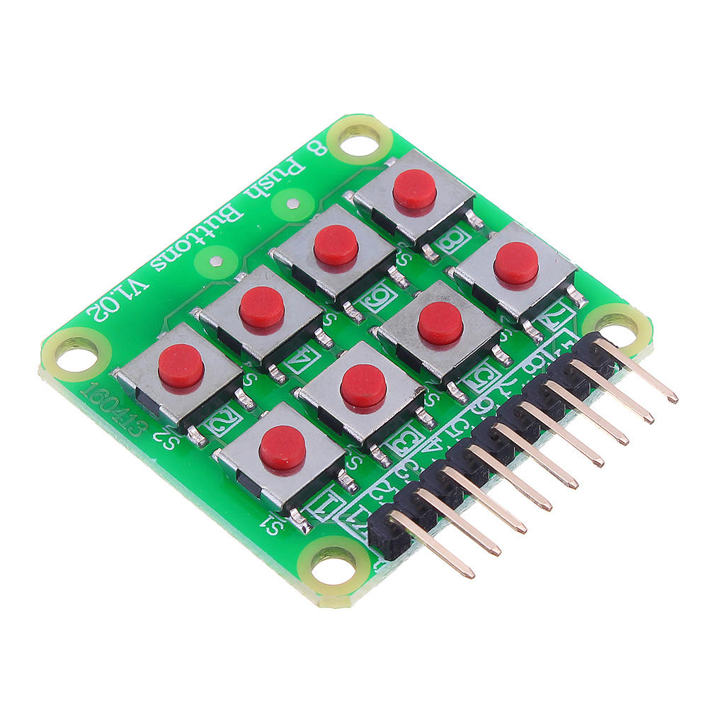 3pcs Micro Switch 2x4 Matrix Keyboard 8 Bit Keyboard External Keyboard Expansion Board Module
