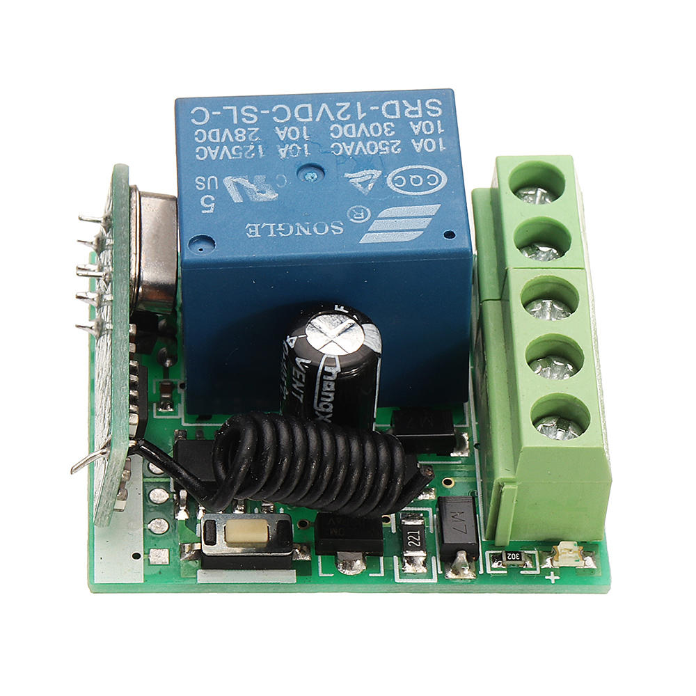 12V 1 Channel 1CH Learning Remote Control Switch Wireless Modification Button Transmitter