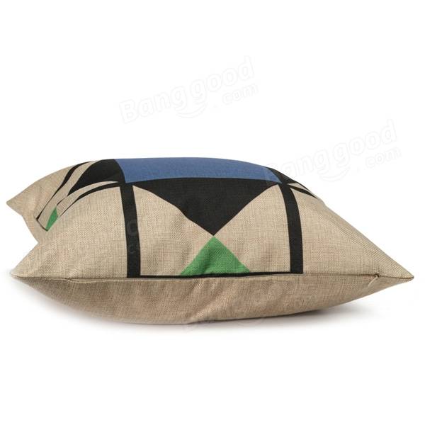 Geometric Linen Cotton Hexagonal Throw Pillow Case Square Sofa Car Office Cushion Cover