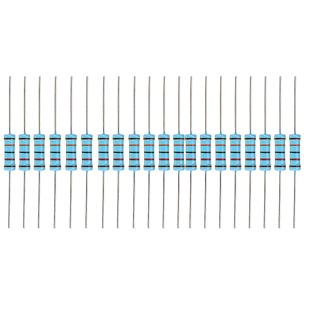 20pcs 2W 120KR Metal Film Resistor Resistance 1% 120K ohm Resistor