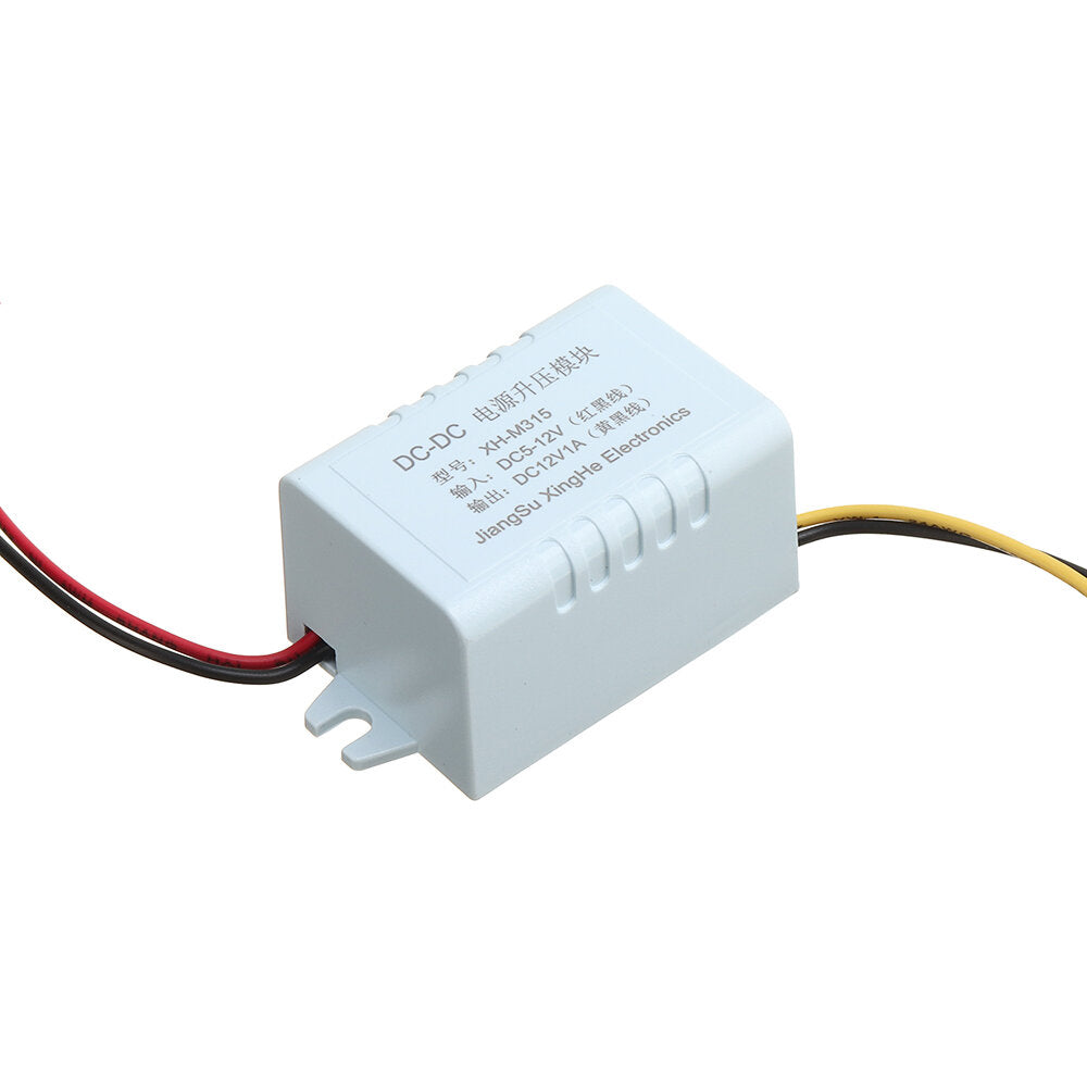XH-M315 Boost Module DC5-12V to DC12V 1A Power Board USB to 12V