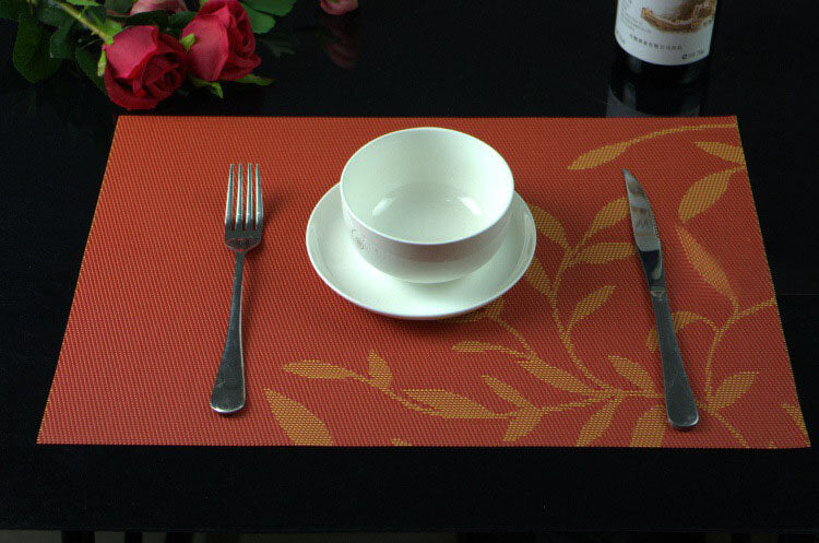 Washable Placemat for Dining Table Creative Heat Insulation Stain Resistant Anti-skid Eat Mats
